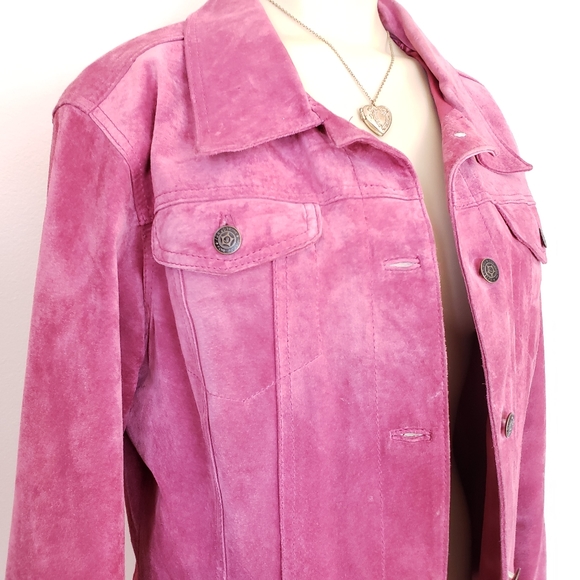 Pink Suede Jacket - Picture 2 of 12